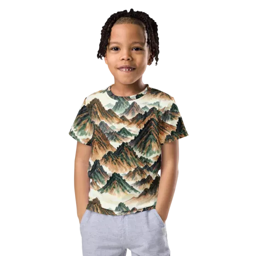 Cloudline Ascent on a Kids Crew Neck T-Shirt