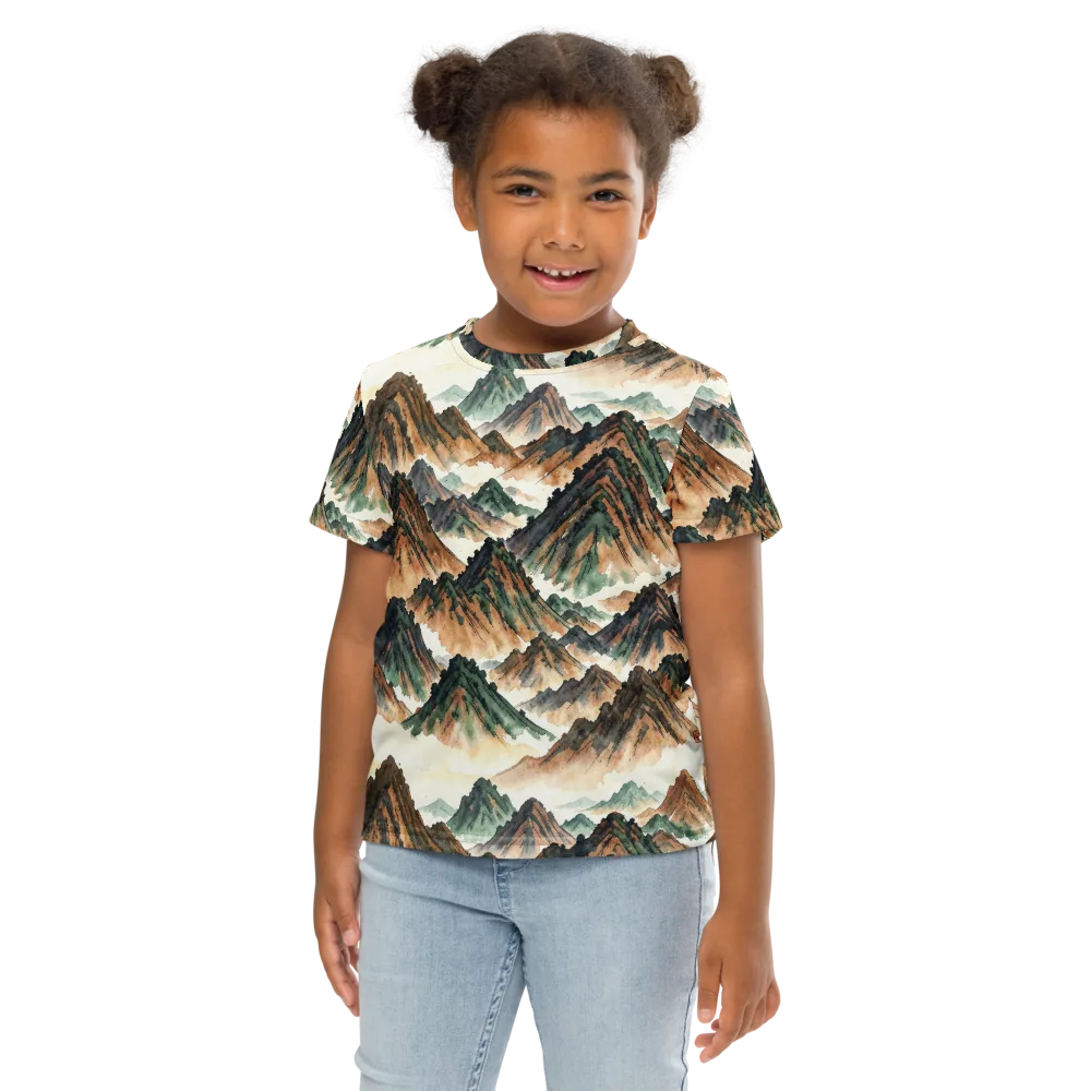 Cloudline Ascent on Kids Crew Neck T-Shirt — Front