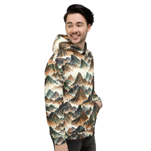 Cloudline Ascent on a Hoodie