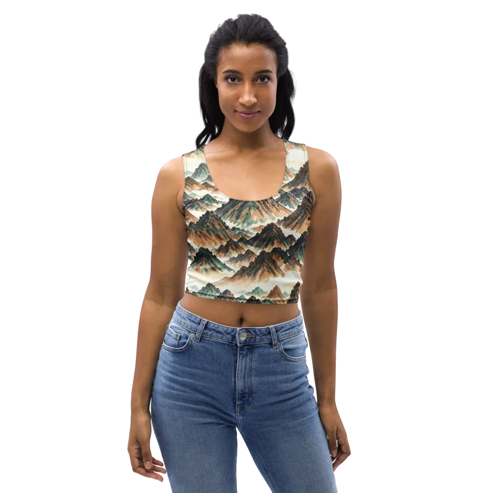 Cloudline Ascent on Crop Top — Front