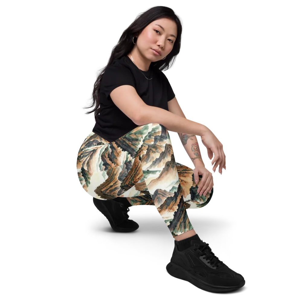 Cloudline Ascent on Leggings with Pockets — Right Front