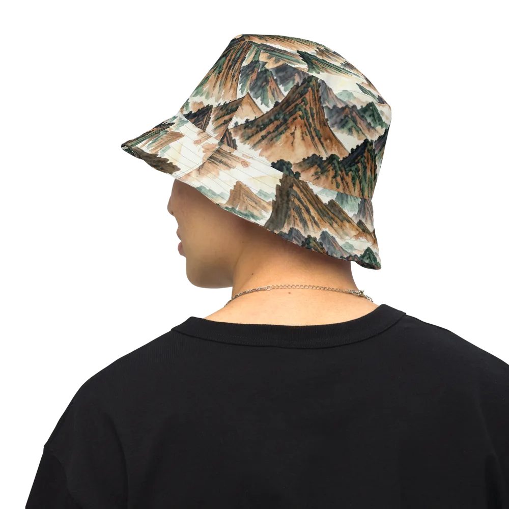 Cloudline Ascent on Reversible Bucket Hat — Back Inside