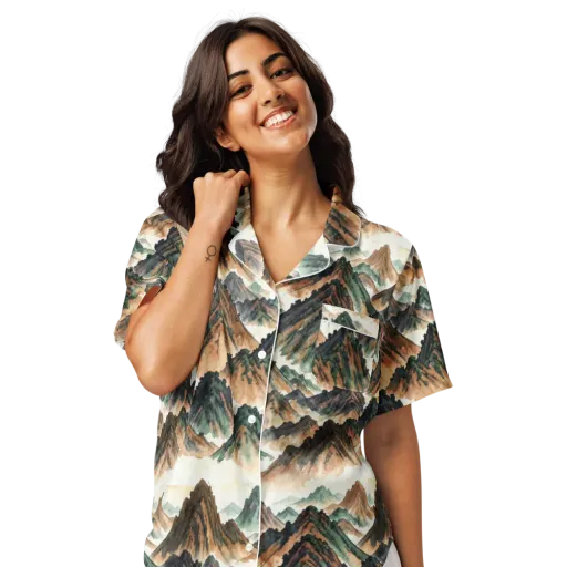 Cloudline Ascent on a Women's Short Sleeve Pajama Top