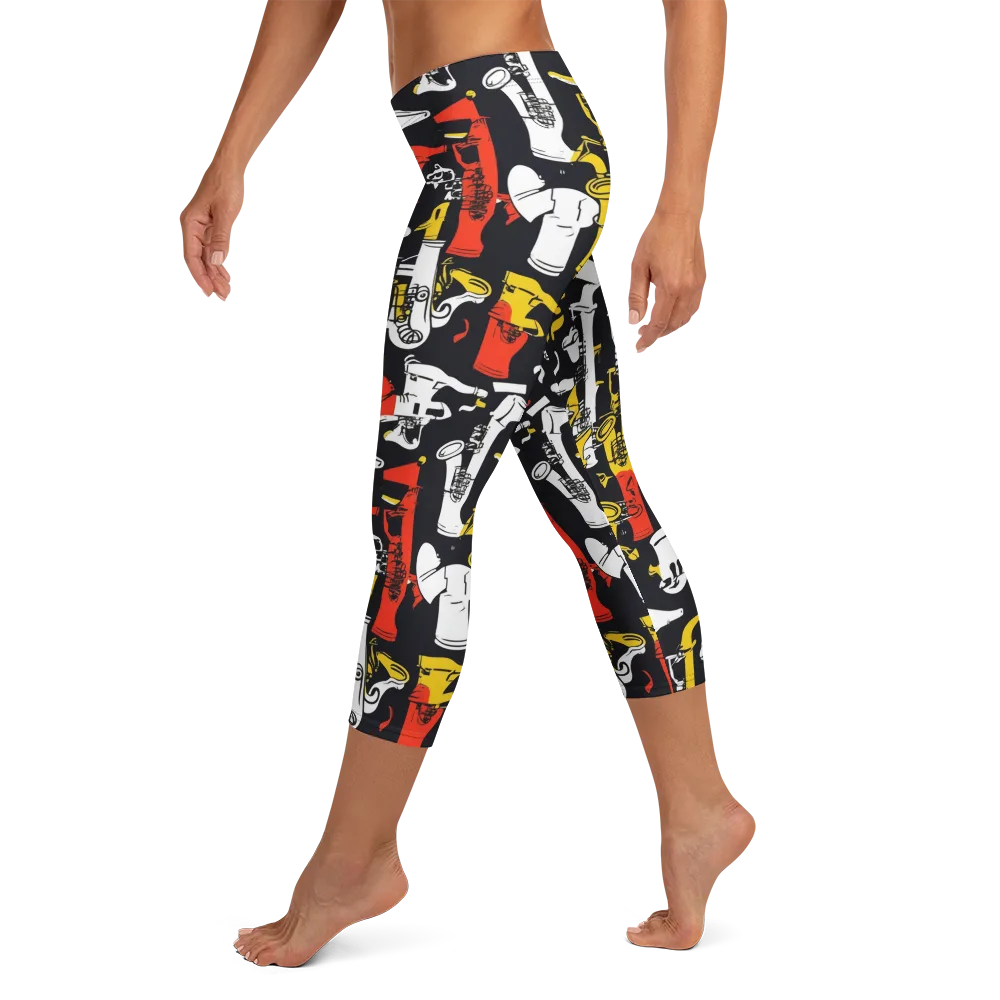 Brassline Riot on Capri Leggings — Left