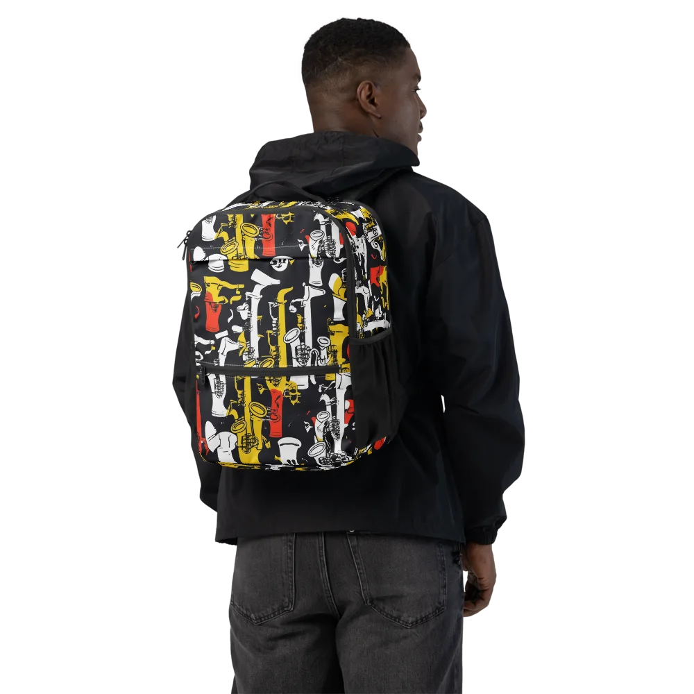 Brassline Riot on Utility Backpack — Back