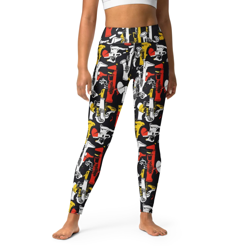 Brassline Riot on Yoga Leggings — Front