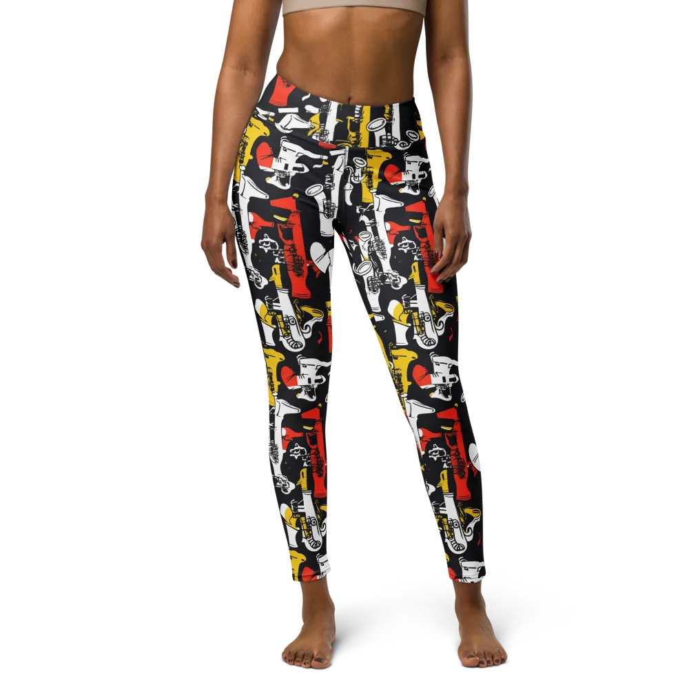 Brassline Riot on Yoga Leggings — Front