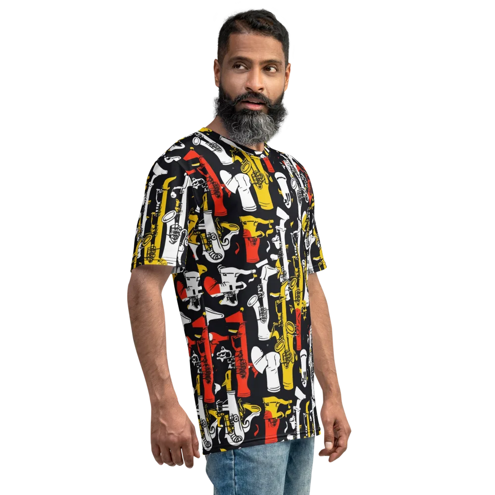 Brassline Riot on Men's Crew Neck T-Shirt — Right