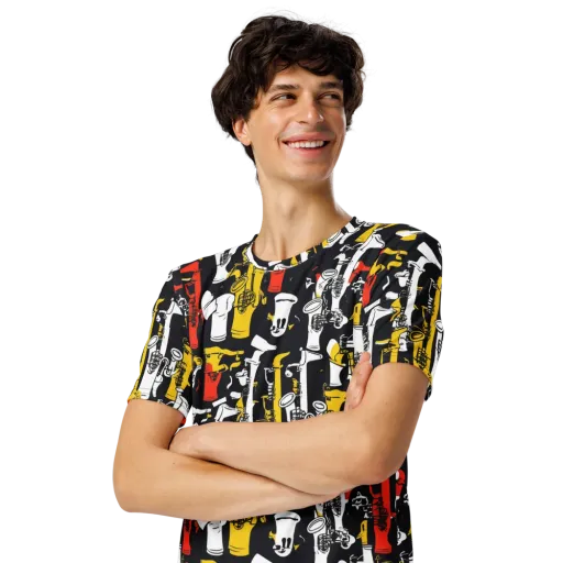 Brassline Riot on a Men's Crew Neck T-Shirt