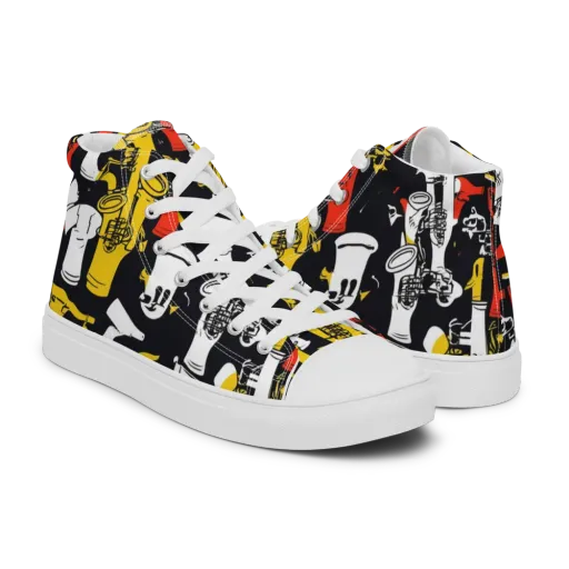 Brassline Riot on a Men's High Top Canvas Shoes