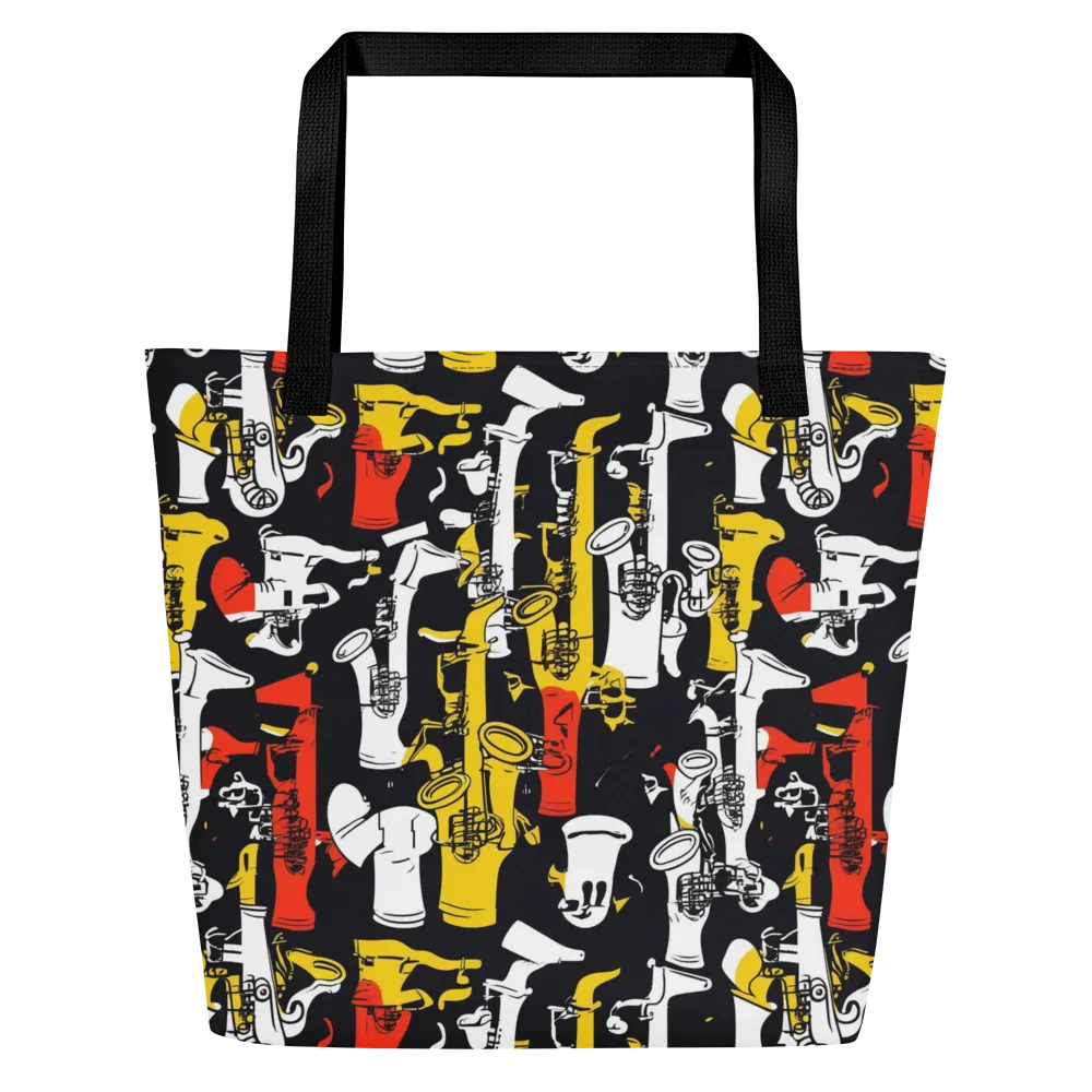 Brassline Riot on Large Tote Bag W/ Pocket — Front