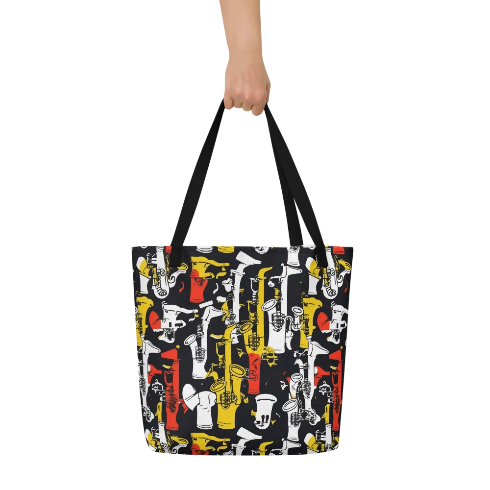 Brassline Riot on Large Tote Bag W/ Pocket — Front