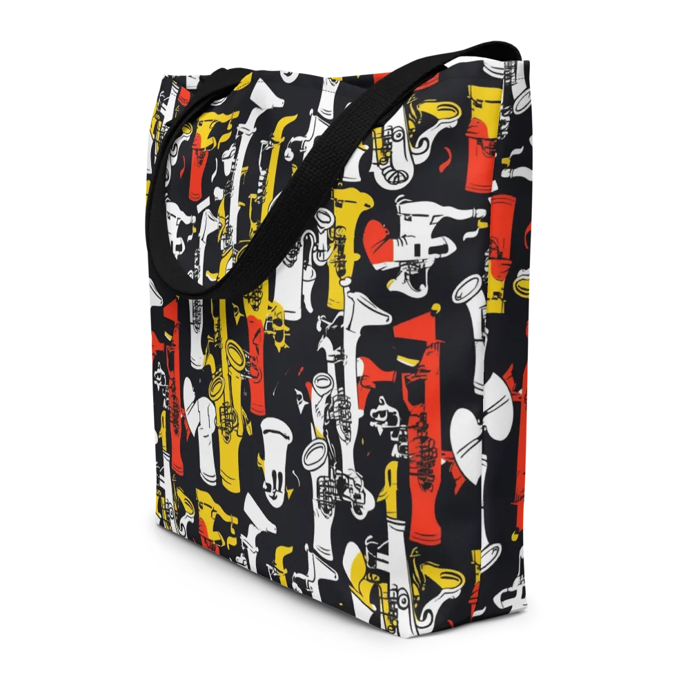 Brassline Riot on Large Tote Bag W/ Pocket — Front