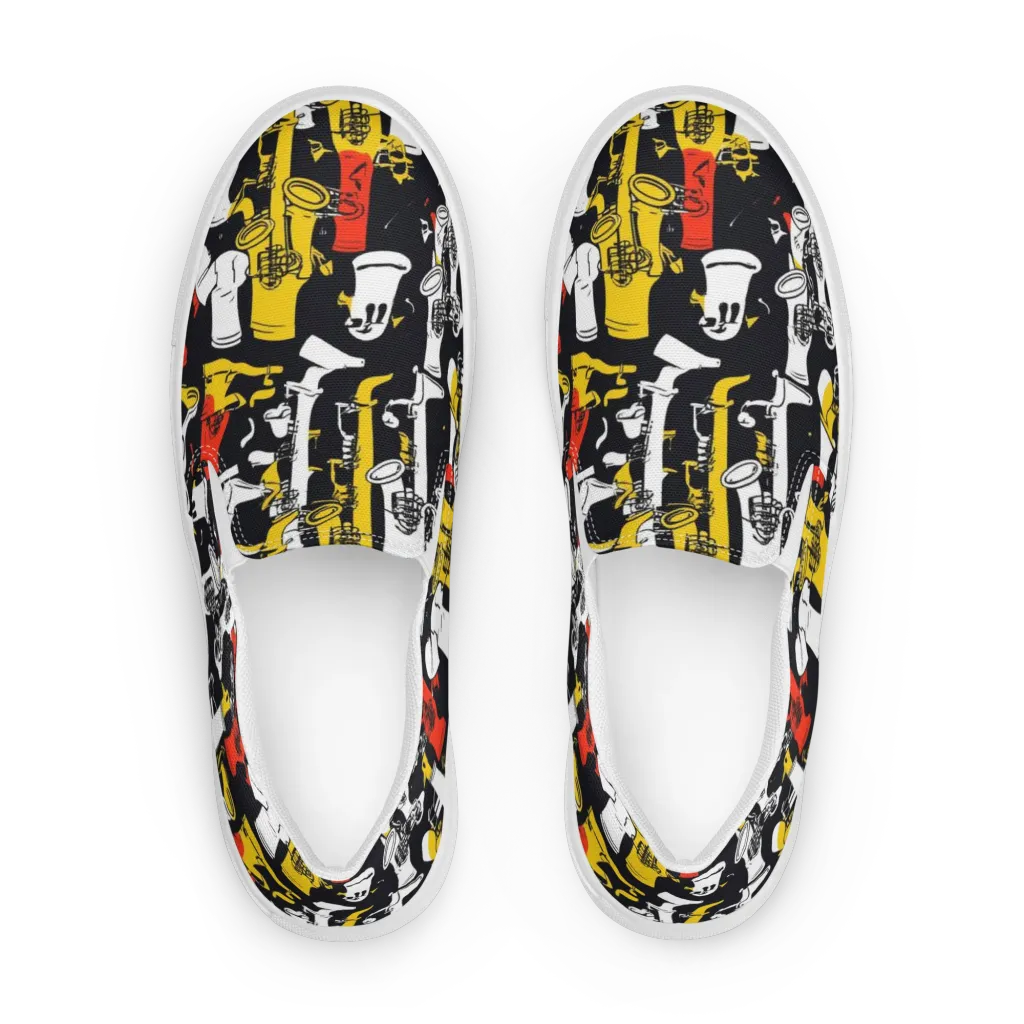 Brassline Riot on Women's Slip-On Canvas Shoes — Front