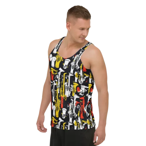 Brassline Riot on a Men's Tank Top