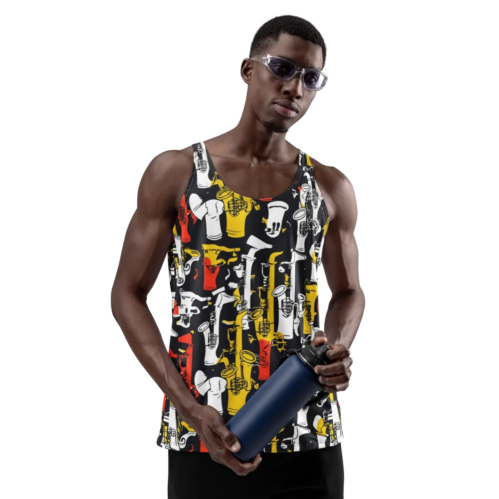 Brassline Riot on Men's Tank Top — Front