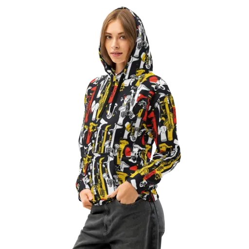 Brassline Riot on a Cotton Hoodie