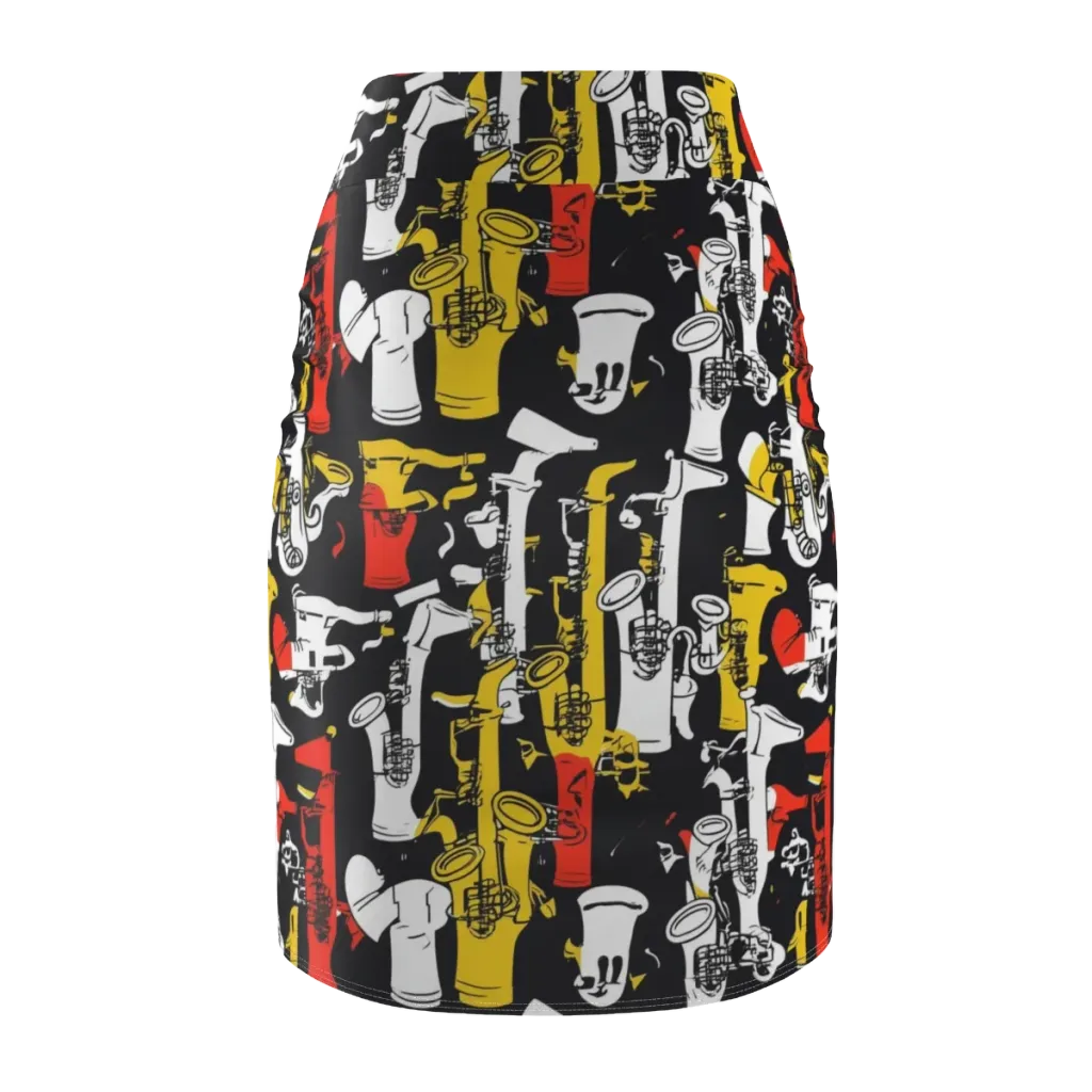 Brassline Riot on Pencil Skirt — Back