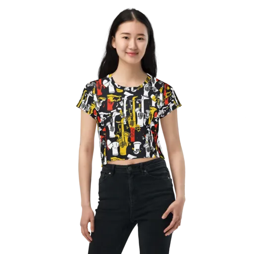 Brassline Riot on a Crop Tee