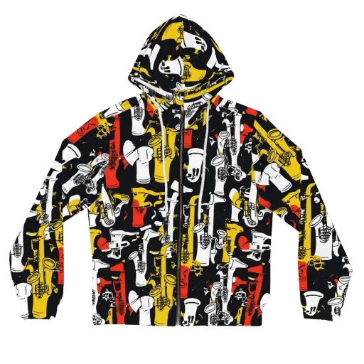 Brassline Riot on a Women's Full-Zip Hoodie