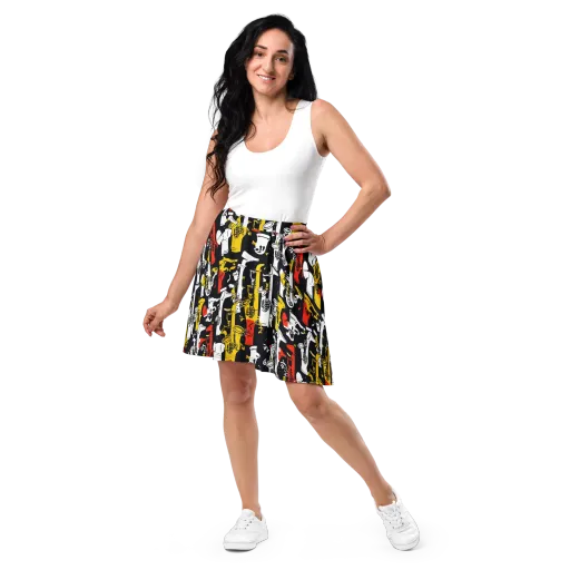 Brassline Riot on a Skater Skirt