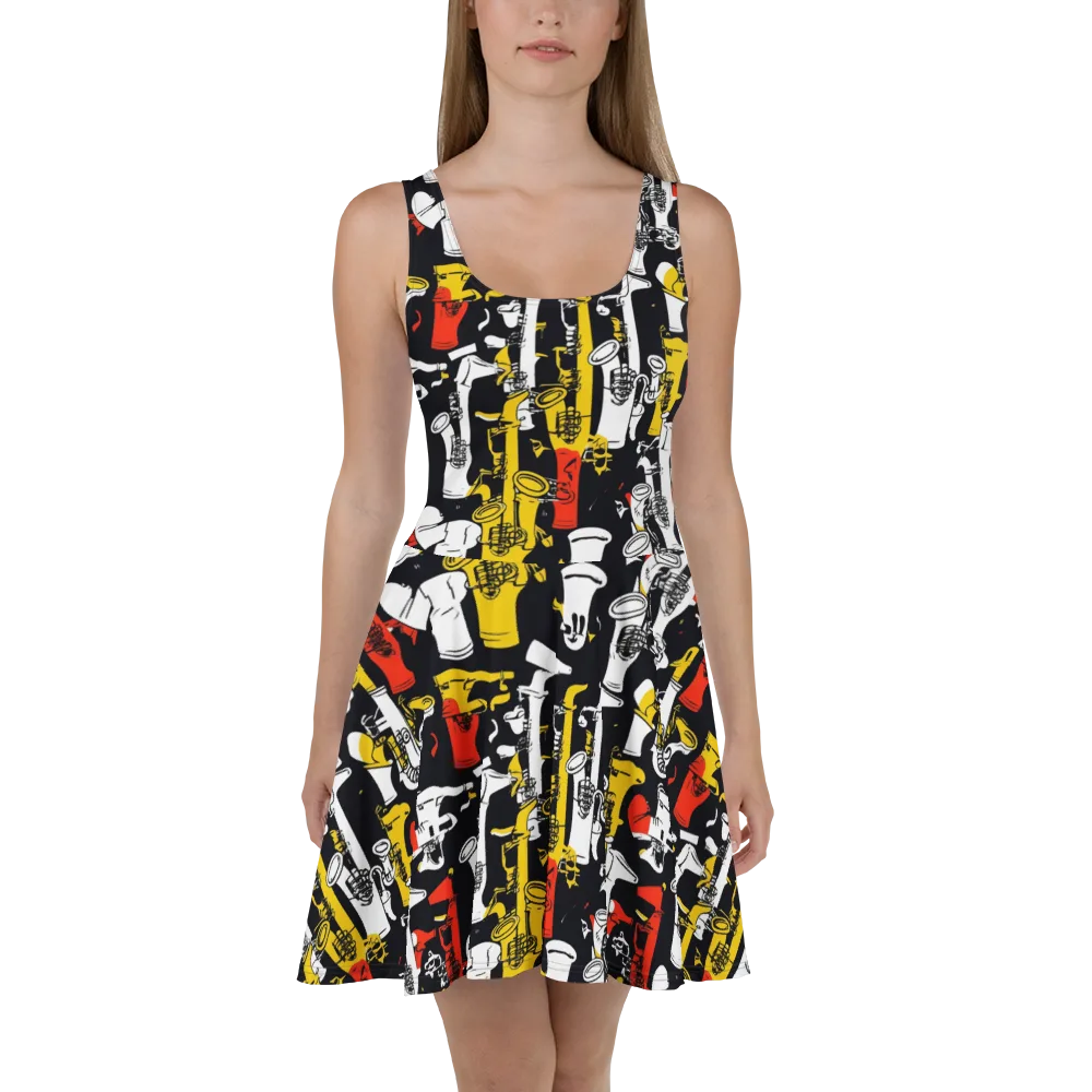 Brassline Riot on Skater Dress — Front