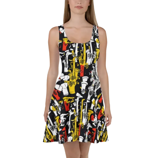 Brassline Riot on a Skater Dress