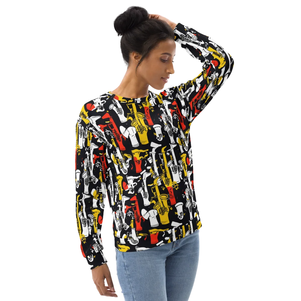 Brassline Riot on Sweatshirt — Right Front