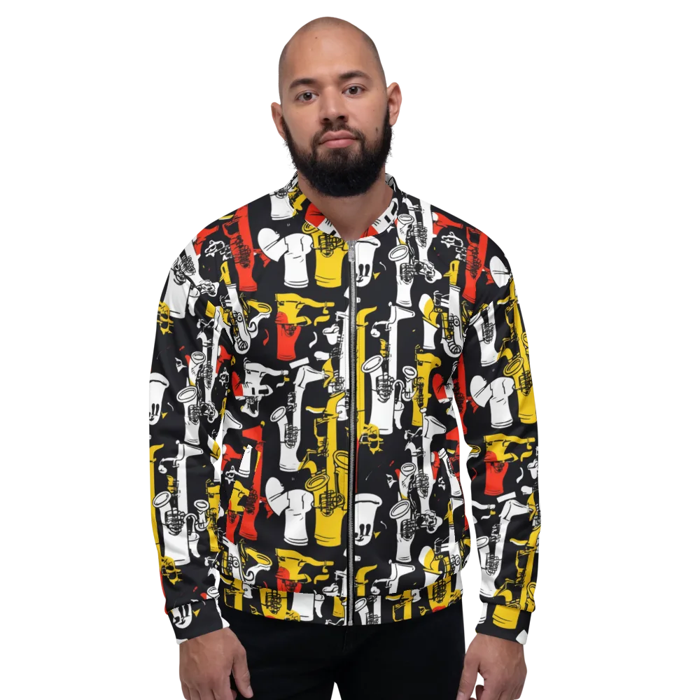 Brassline Riot on Bomber Jacket — Front
