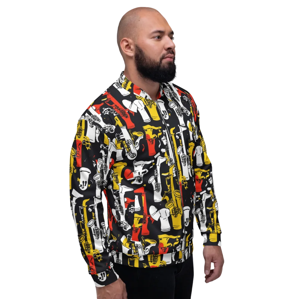 Brassline Riot on Bomber Jacket — Right