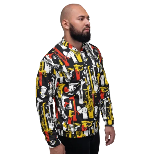 Brassline Riot on a Bomber Jacket