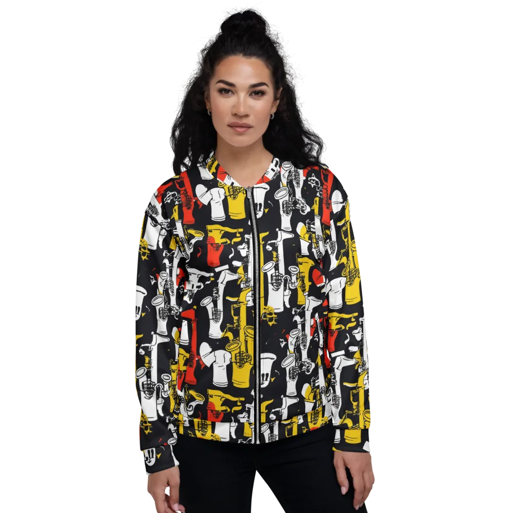 Brassline Riot on Bomber Jacket — Front