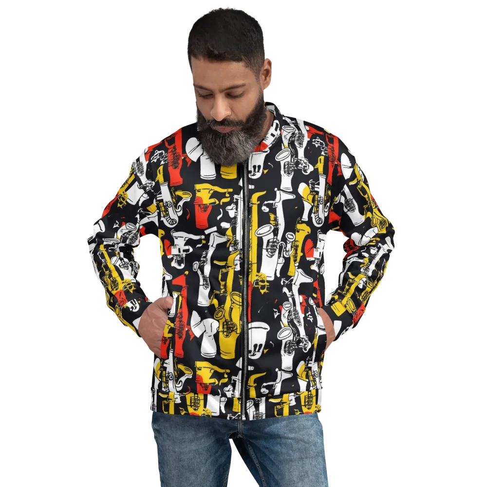 Brassline Riot on Bomber Jacket — Front