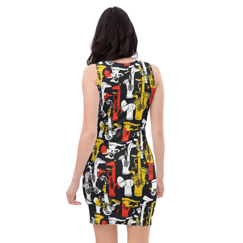 Brassline Riot on Bodycon Dress — Back