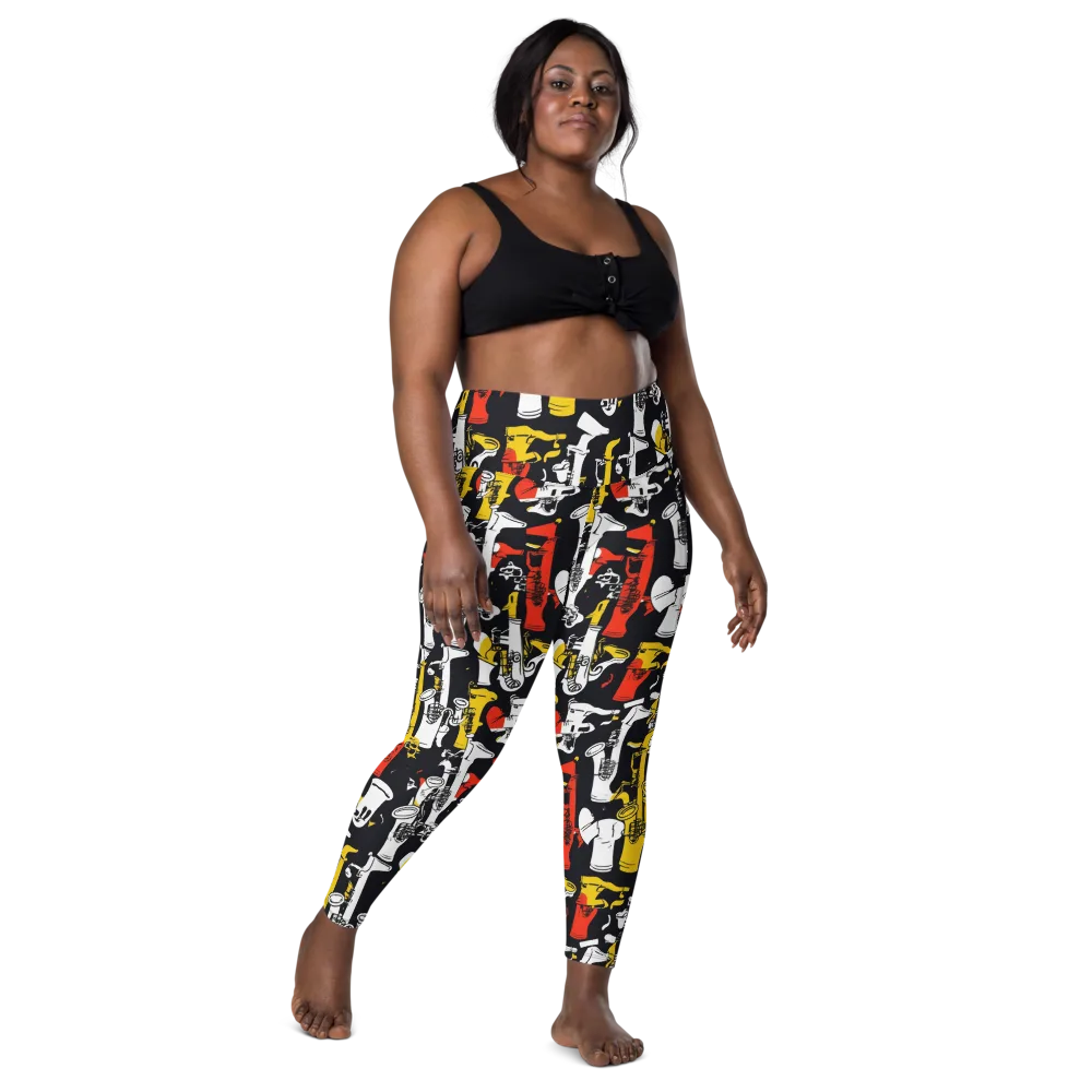 Brassline Riot on Leggings with Pockets — Front
