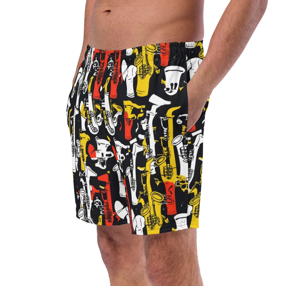 Brassline Riot on Swim Trunks — Left Front