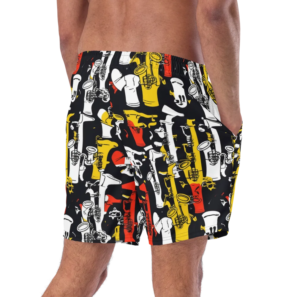 Brassline Riot on Swim Trunks — Right Back