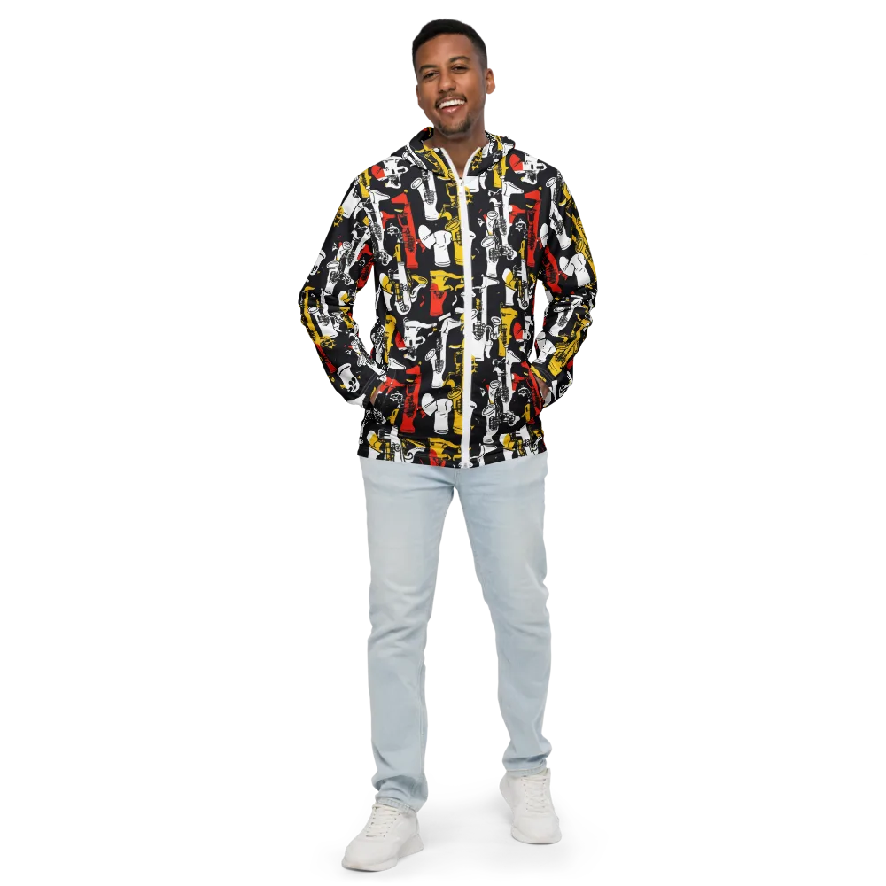 Brassline Riot on Men's Windbreaker — Front