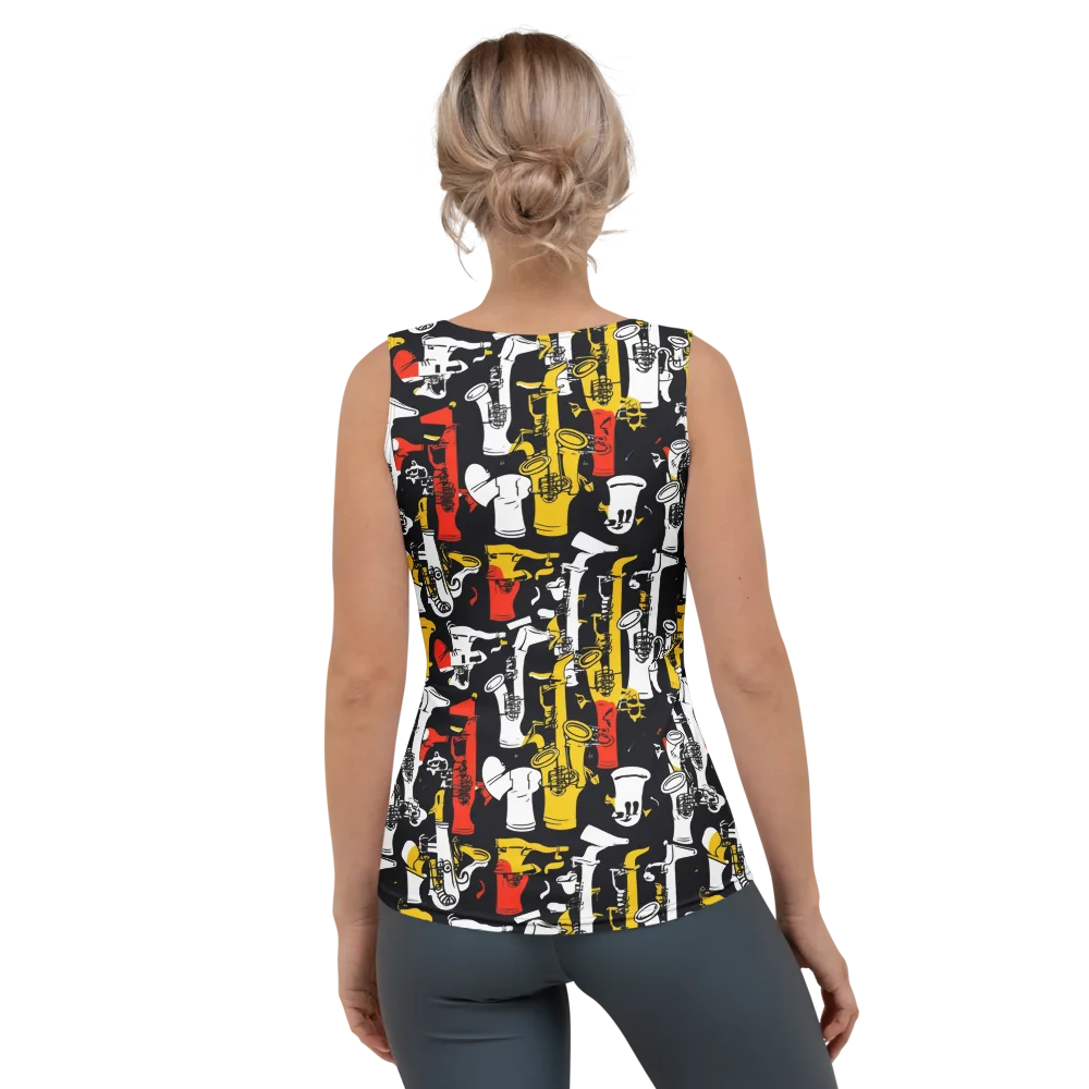 Brassline Riot on Women's Tank Top — Back