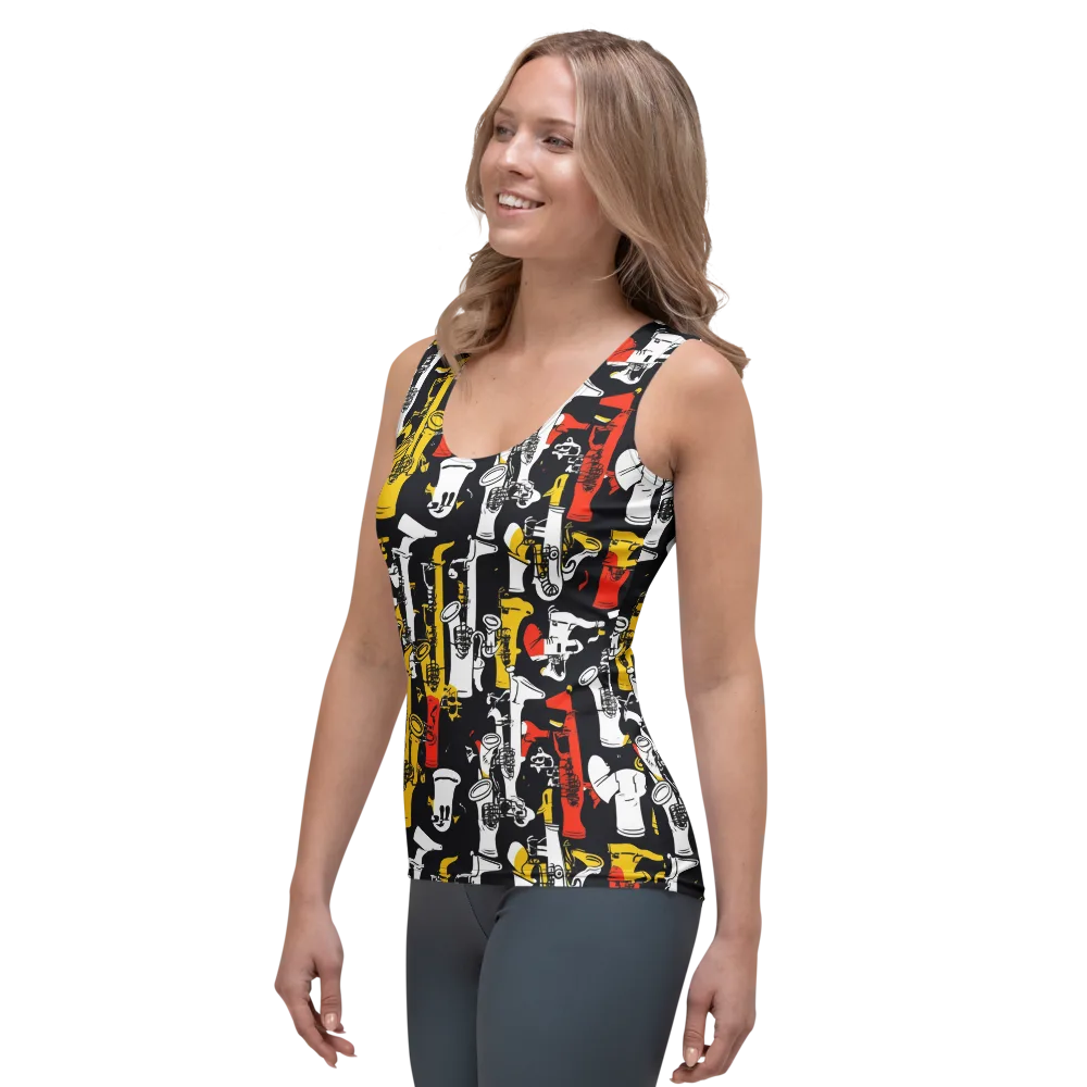 Brassline Riot on Women's Tank Top — Left Front
