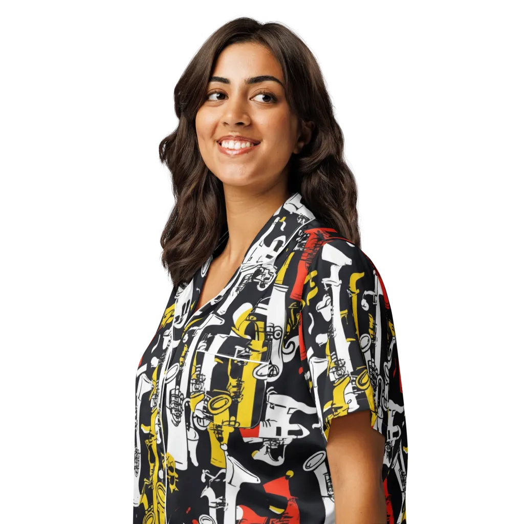 Brassline Riot on Women's Short Sleeve Pajama Top — Left Front