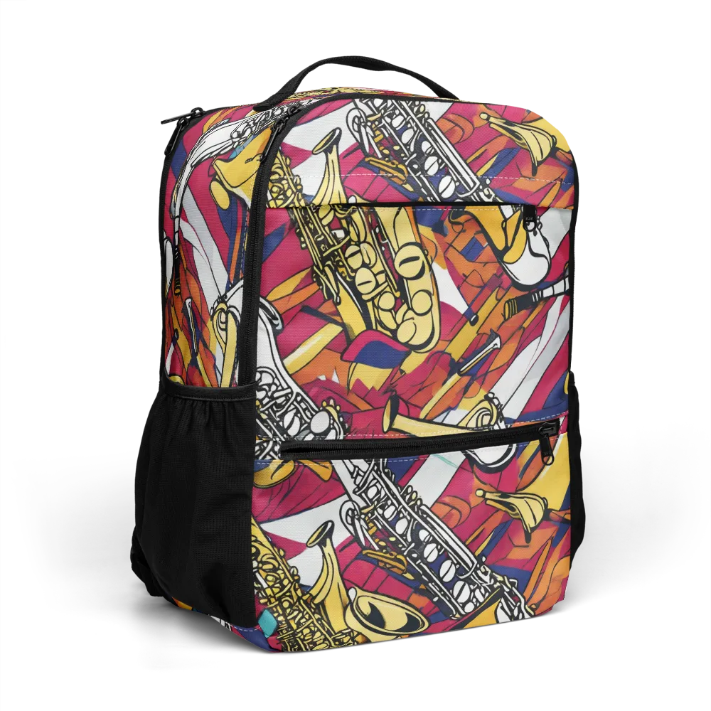 Midnight Swing on Utility Backpack — Right Front