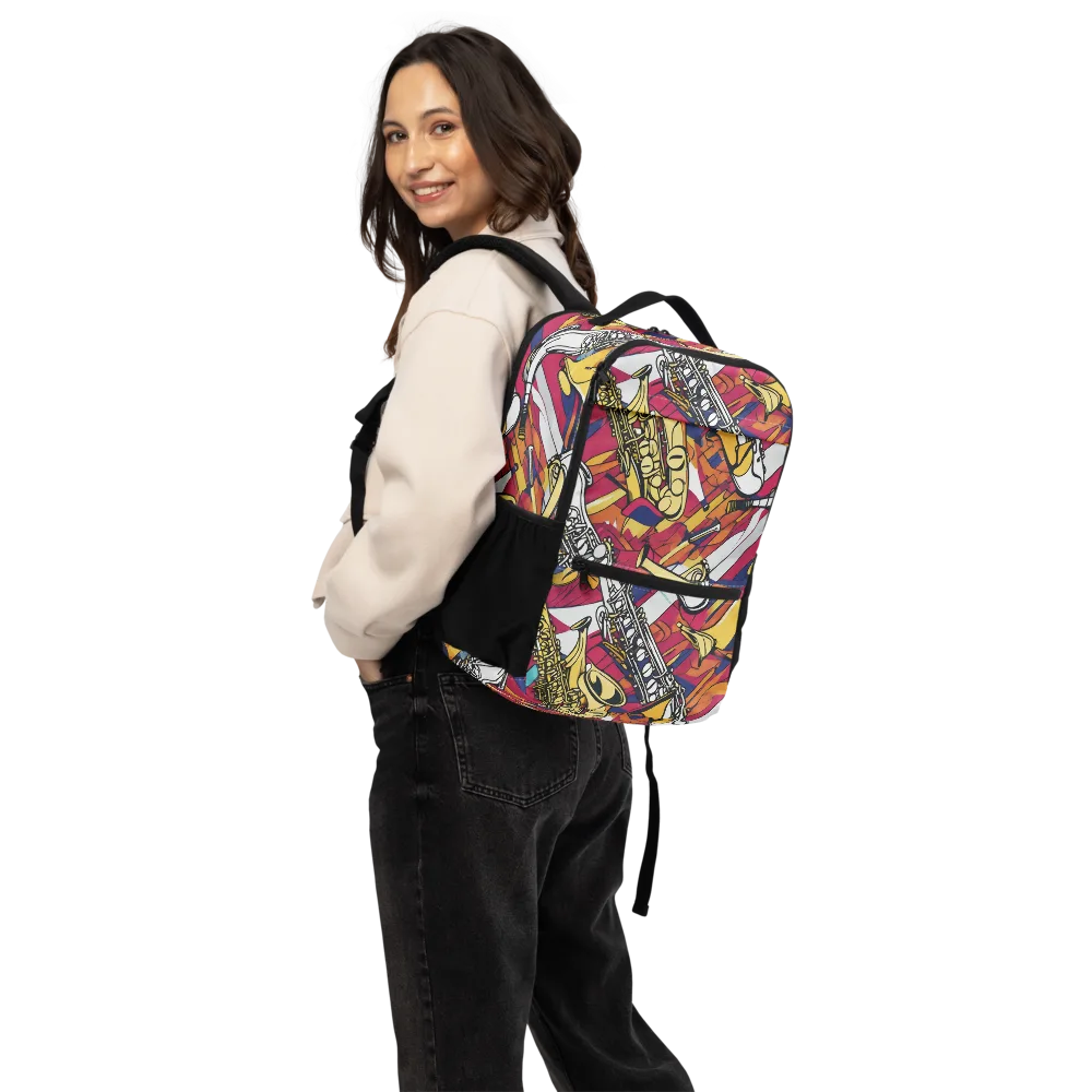 Midnight Swing on Utility Backpack — Back