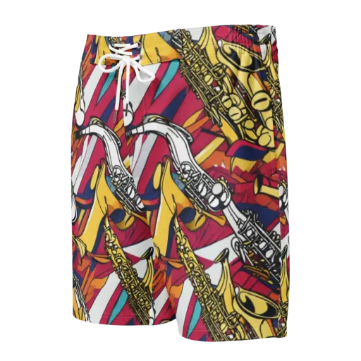 Midnight Swing on a Men's Board Shorts
