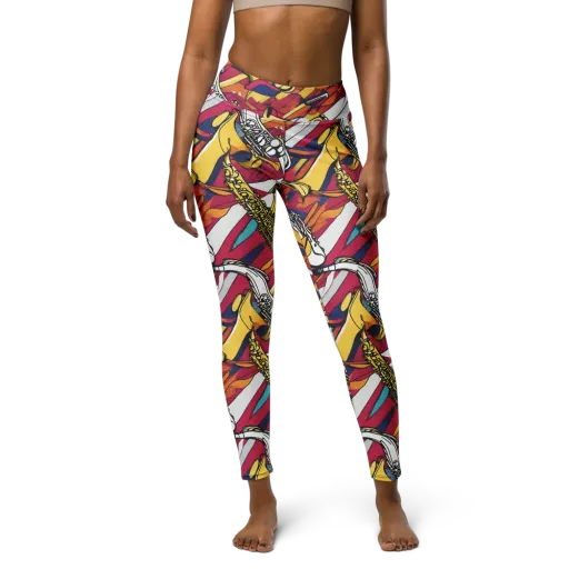 Midnight Swing on a Yoga Leggings