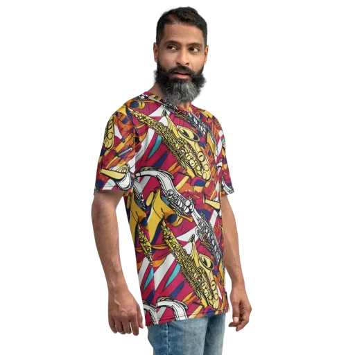 Midnight Swing on a Men's Crew Neck T-Shirt