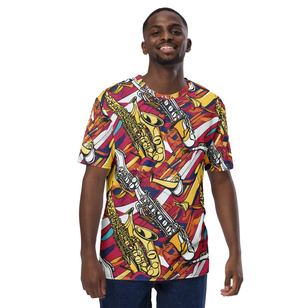 Midnight Swing on Men's Crew Neck T-Shirt — Front