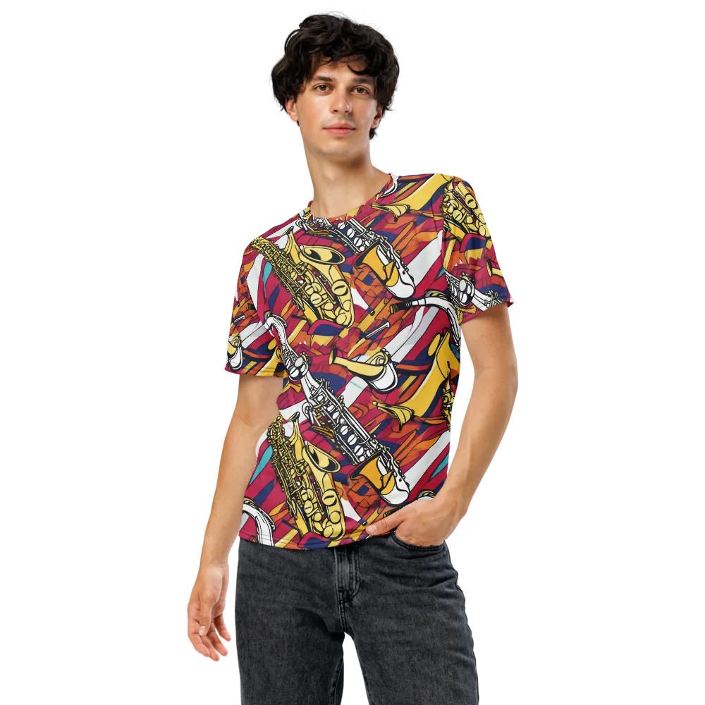 Midnight Swing on Men's Crew Neck T-Shirt — Front