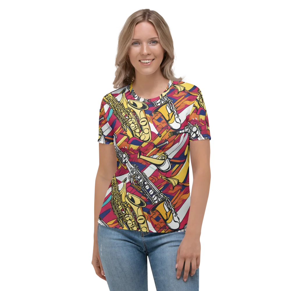 Midnight Swing on Women's Crew Neck T-Shirt — Front