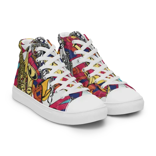 Midnight Swing on a Women's High Top Canvas Shoes